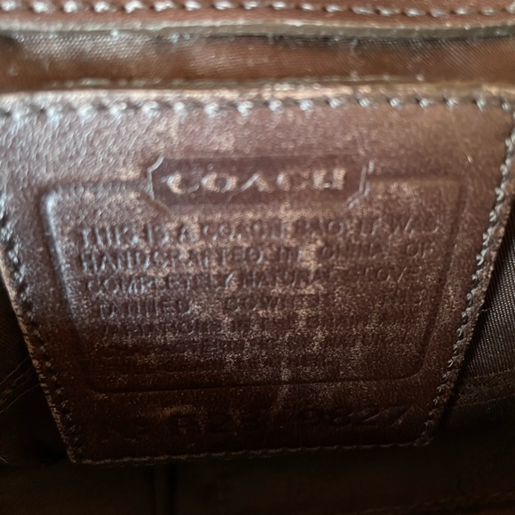 COACH legacy Hamptons backpack chestnut brown soft leather medium vgc - Picture 4 of 14